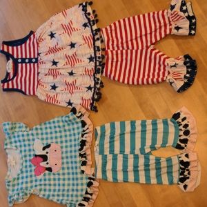 Marie Nicole toddler girls outfits bundle, size S (2T)